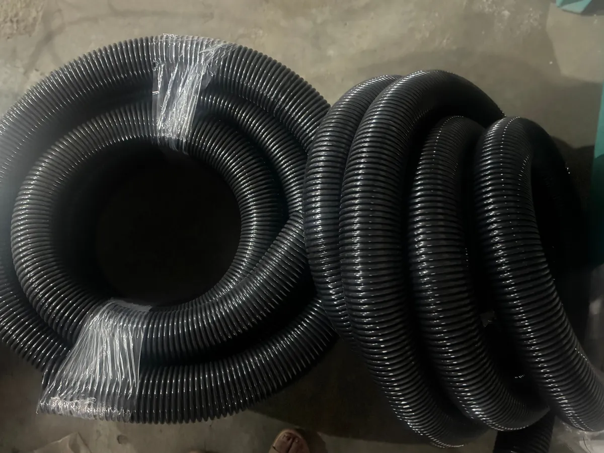 Flexible conduit coils, wrapped and loose, ready for cutting to length for supply to Erode